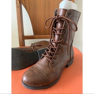 Lace-up Combat Boots